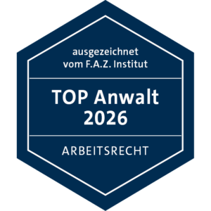 Auszeichnung F.A.Z. Institut Top Rechtsanwälte Arbeitsrecht